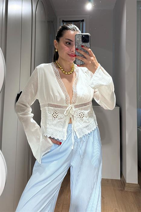  Donna Bağlamalı Fisto Gömlek
