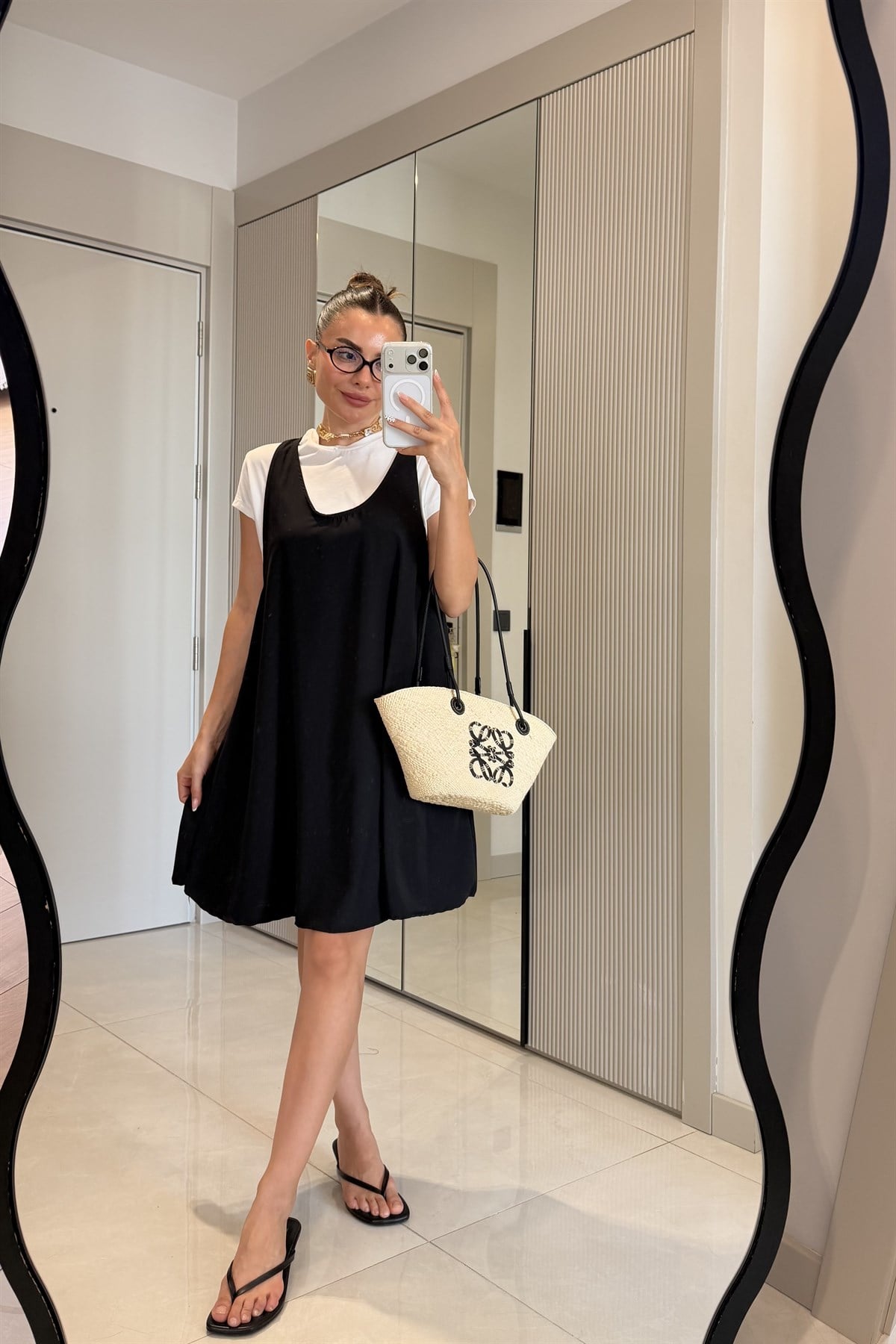 Alessia Twst Model Kısa Elbise Tshirt Takım