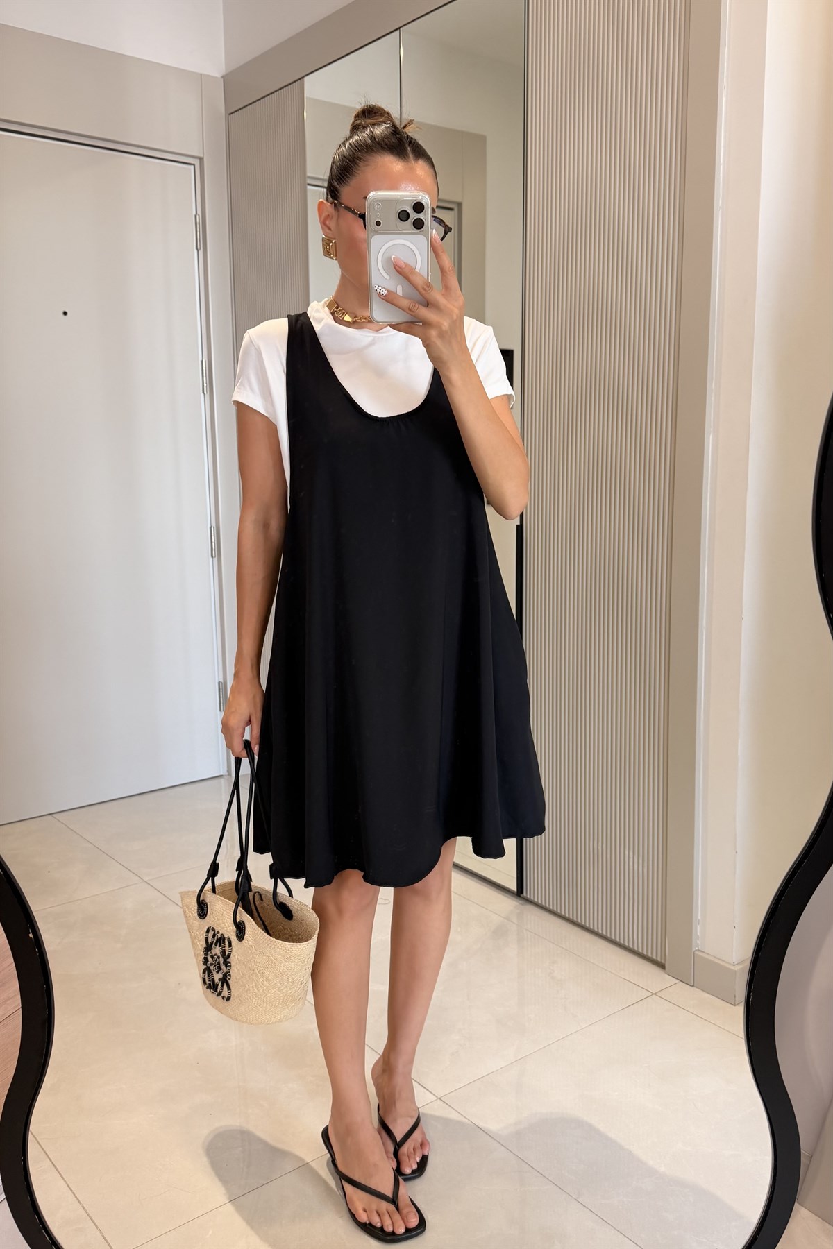 Alessia Twst Model Kısa Elbise Tshirt Takım
