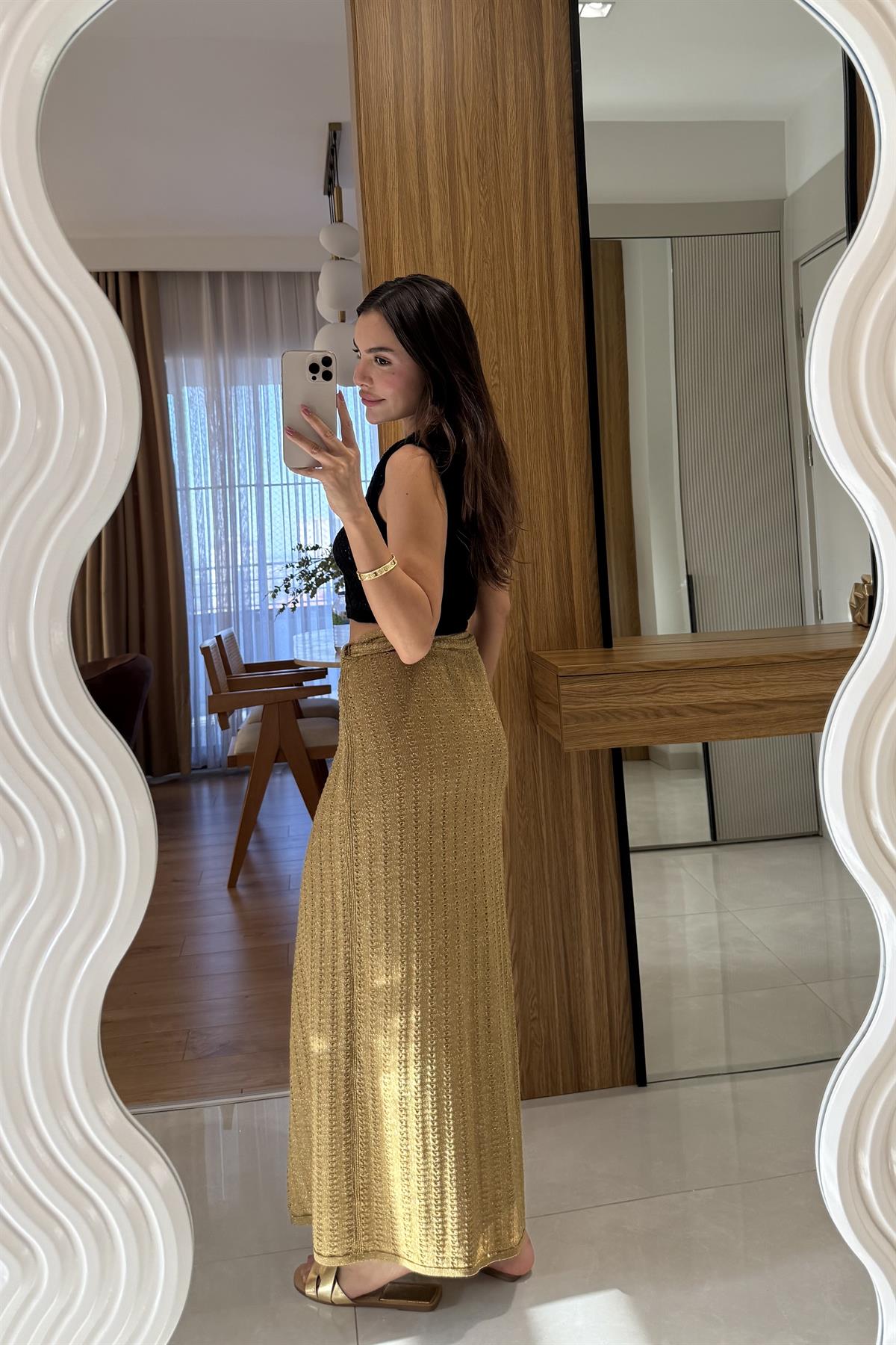 Aloha Simli Asimetrik Plaj Eteği