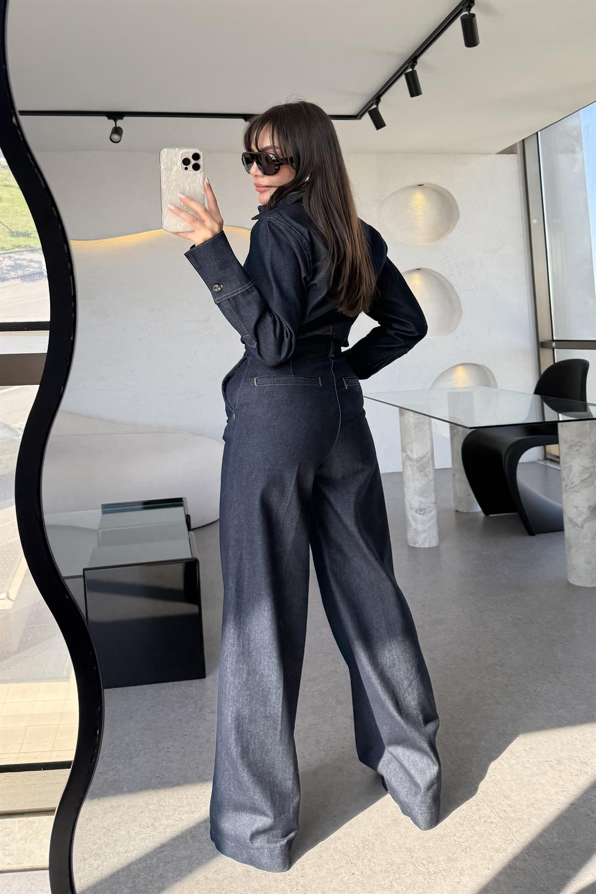 Alonso Denim Palazzo Pantolon 