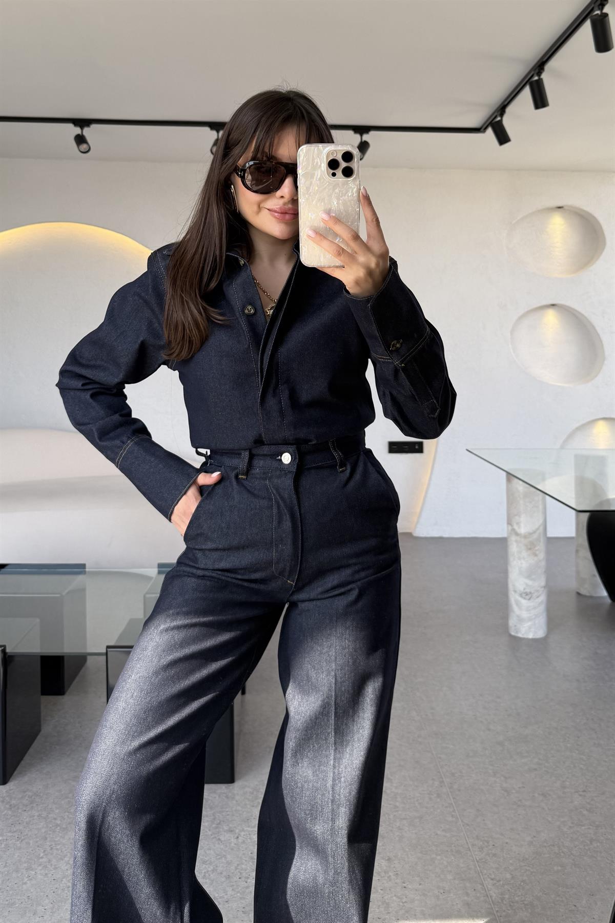 Alonso Denim Palazzo Pantolon 