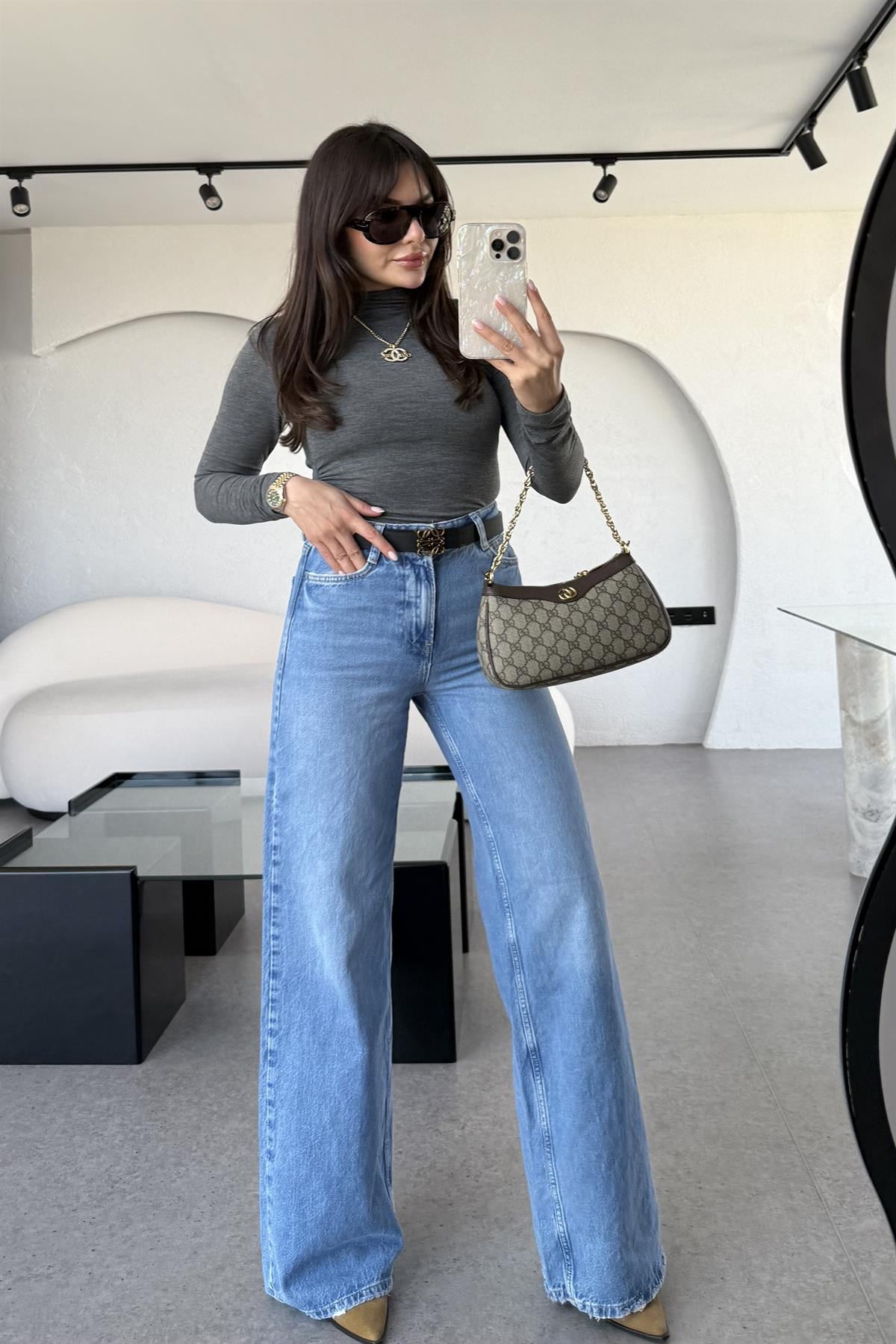 Alora Midblue Palazzo Jean