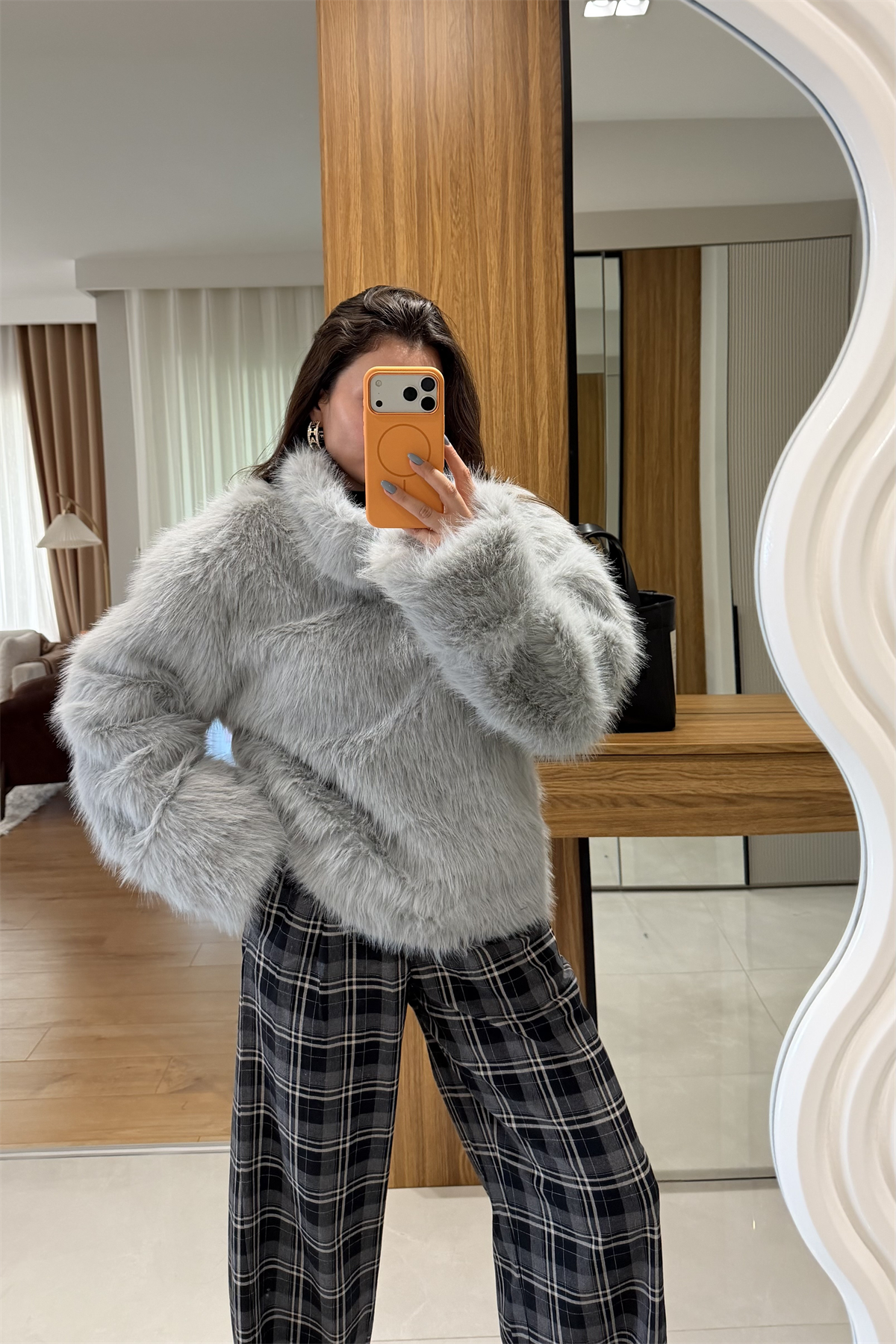 Alsace Gri Kürk Sweat