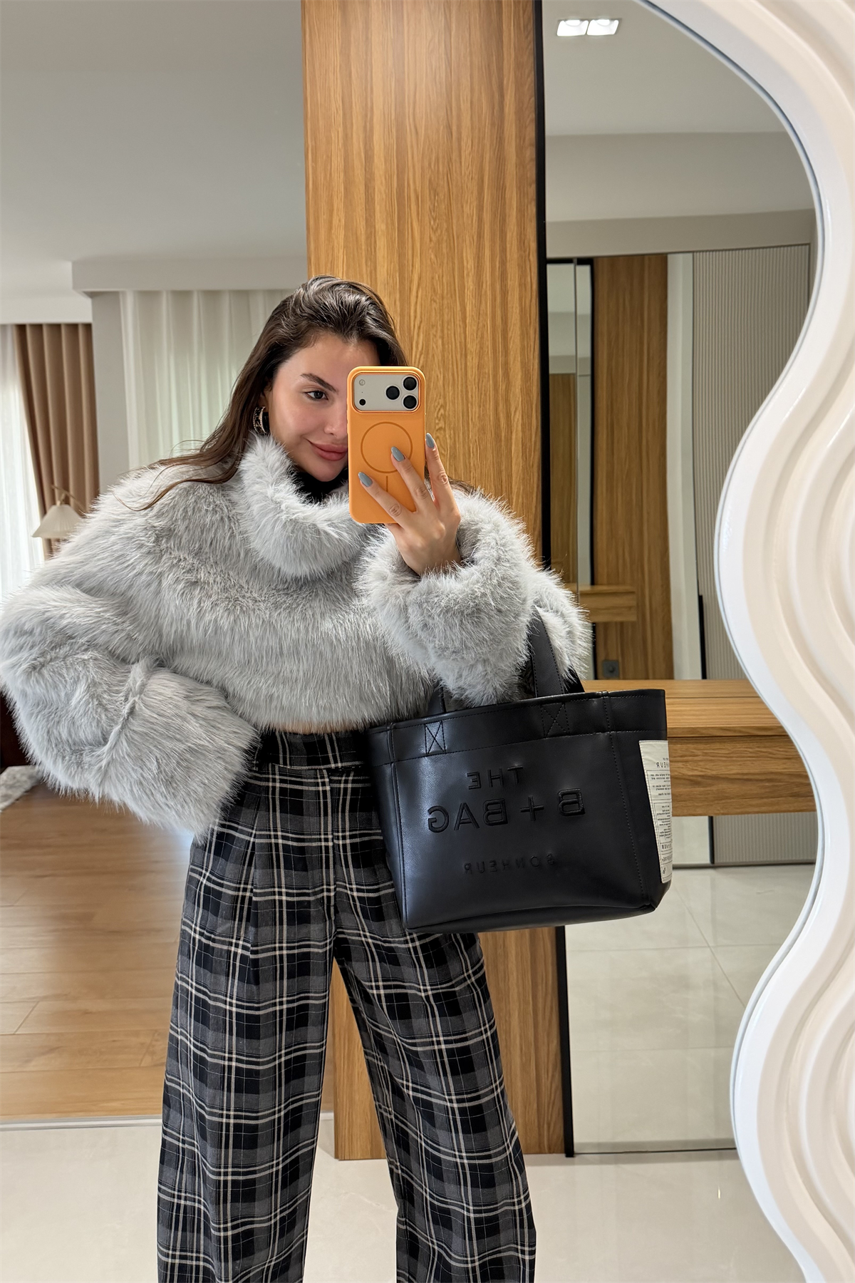 Alsace Gri Kürk Sweat