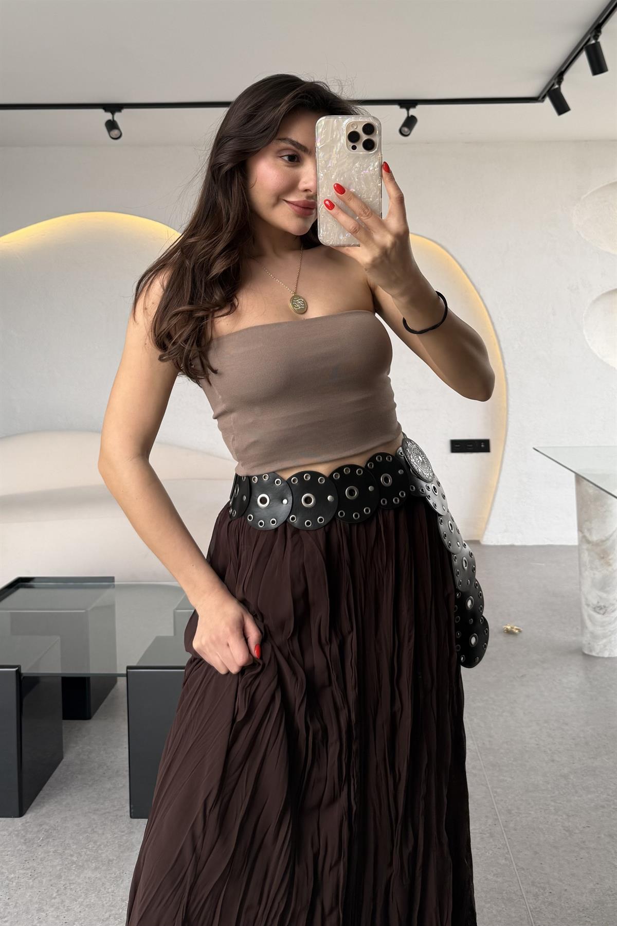 Amaris Vizon Straplez Dilvin Crop