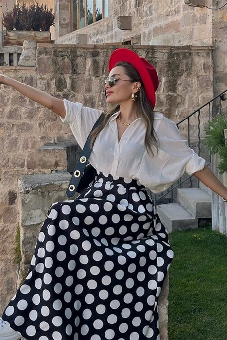 Anna Beyaz Oversize Gömlek