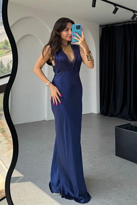 Archie Orijinal Saten Dantel Elbise