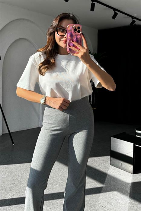 Aster Dilvin Dikişli Beyaz Tshirt 