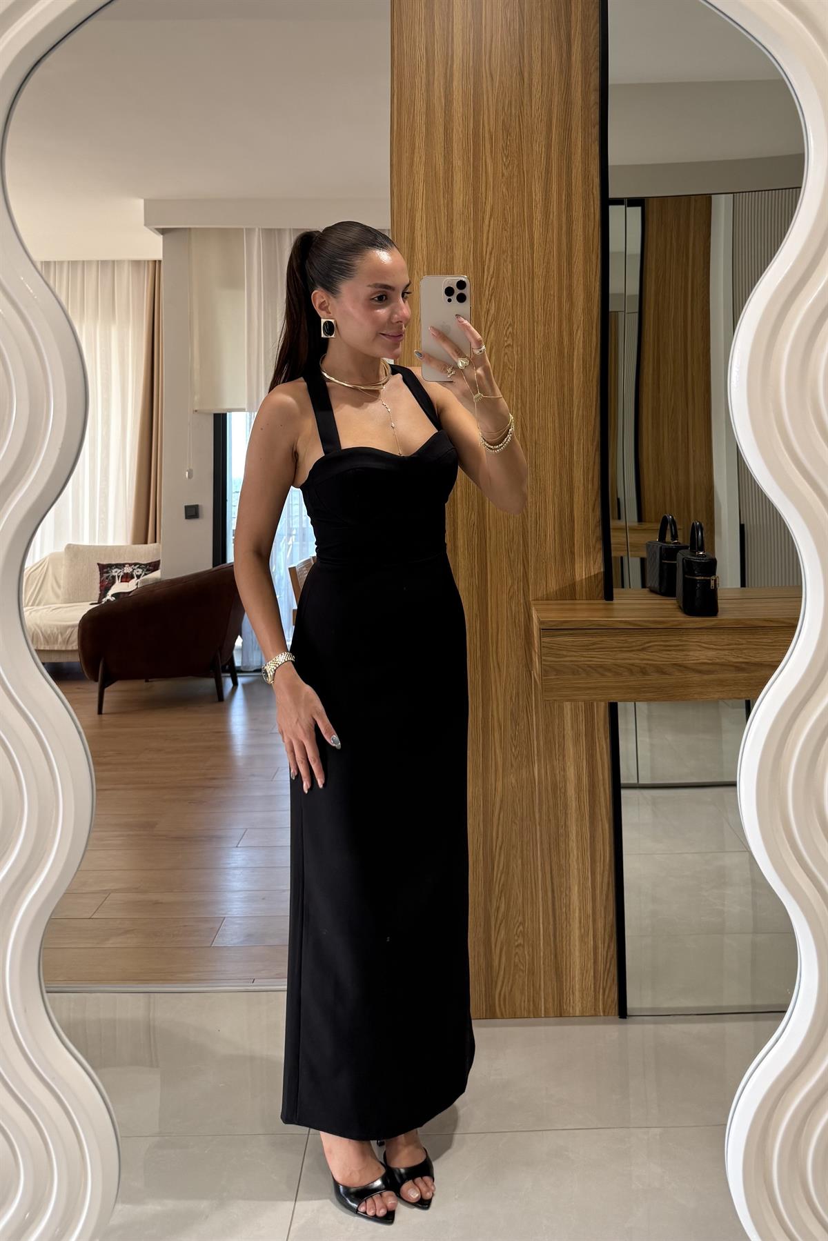 Aurella Siyah Blazer-Elbise Premium Takım