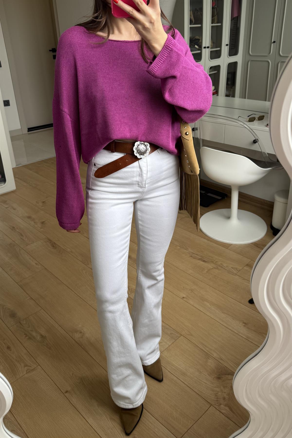 Beans Beyaz İspanyol Jean