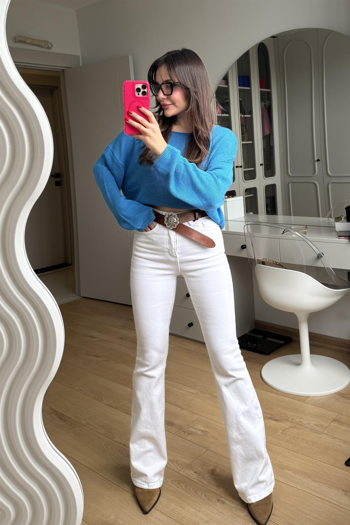 Beans Beyaz İspanyol Jean