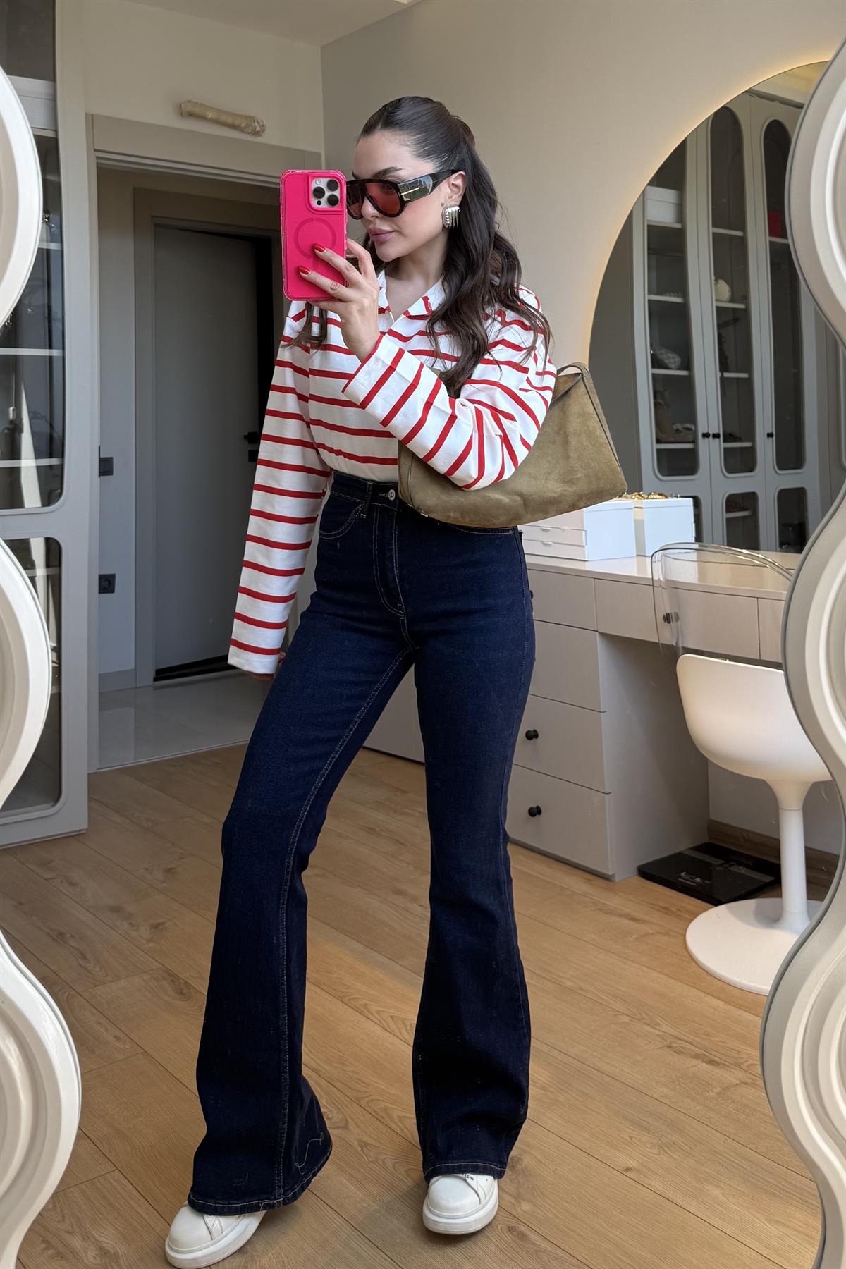 Beans Darkblue İspanyol Jean