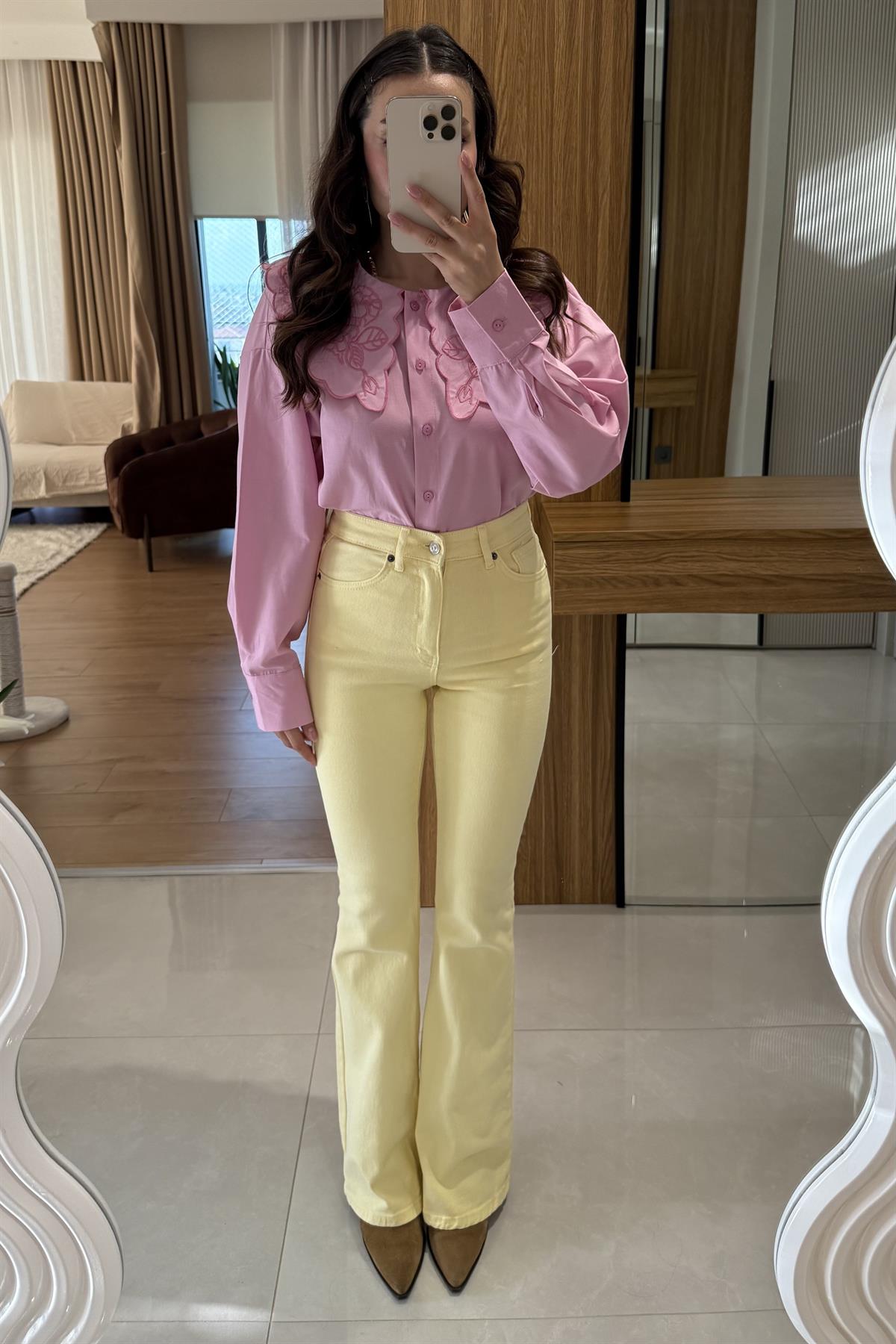 Beans Sarı İspanyol Jean