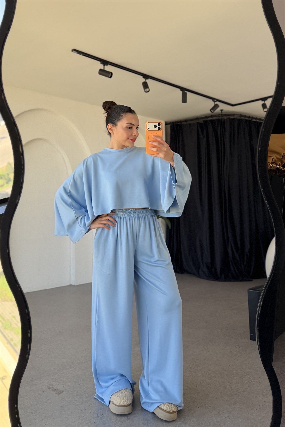 Belinda Bebe Mavi Yarasa Kol Modal Takım