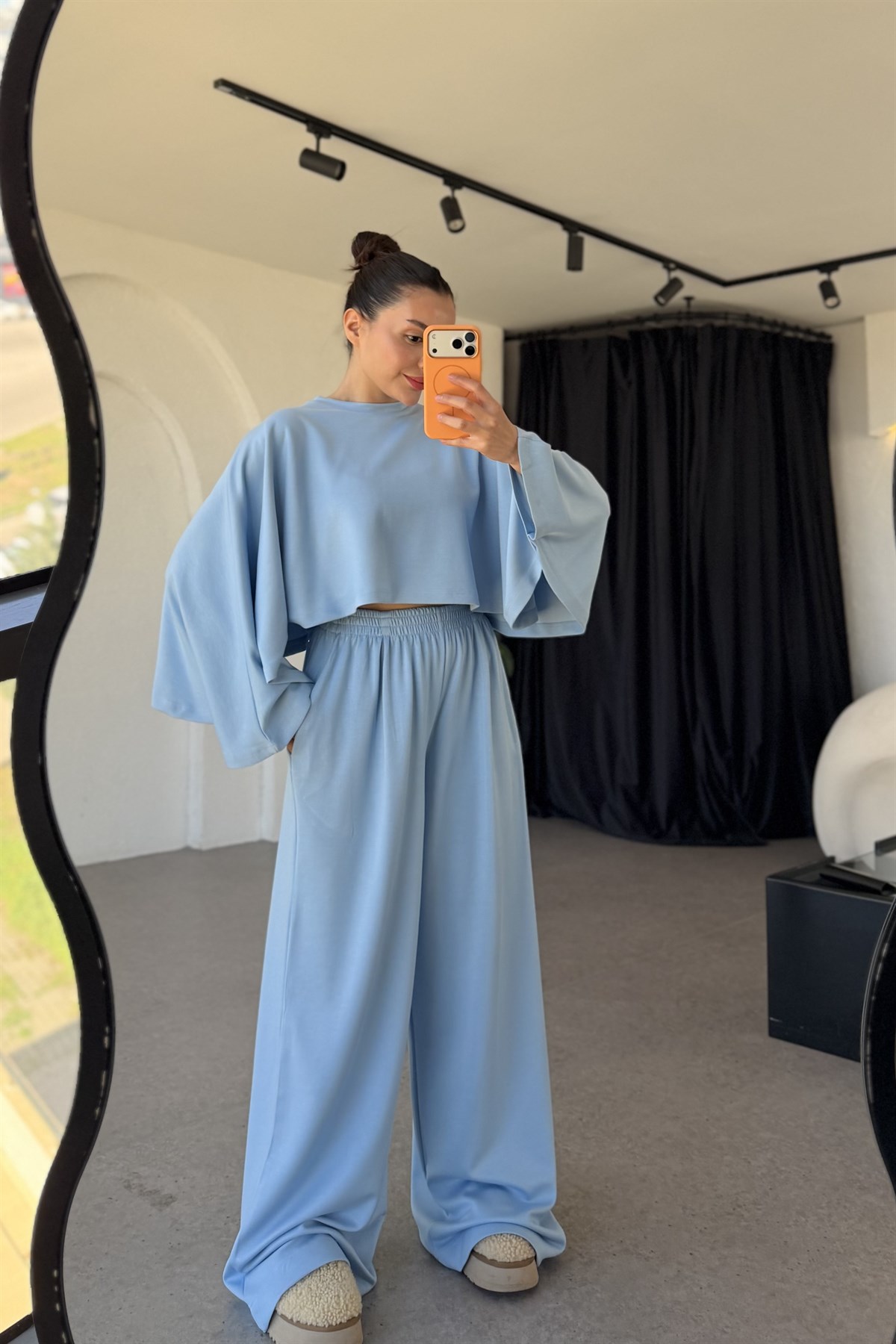 Belinda Bebe Mavi Yarasa Kol Modal Takım