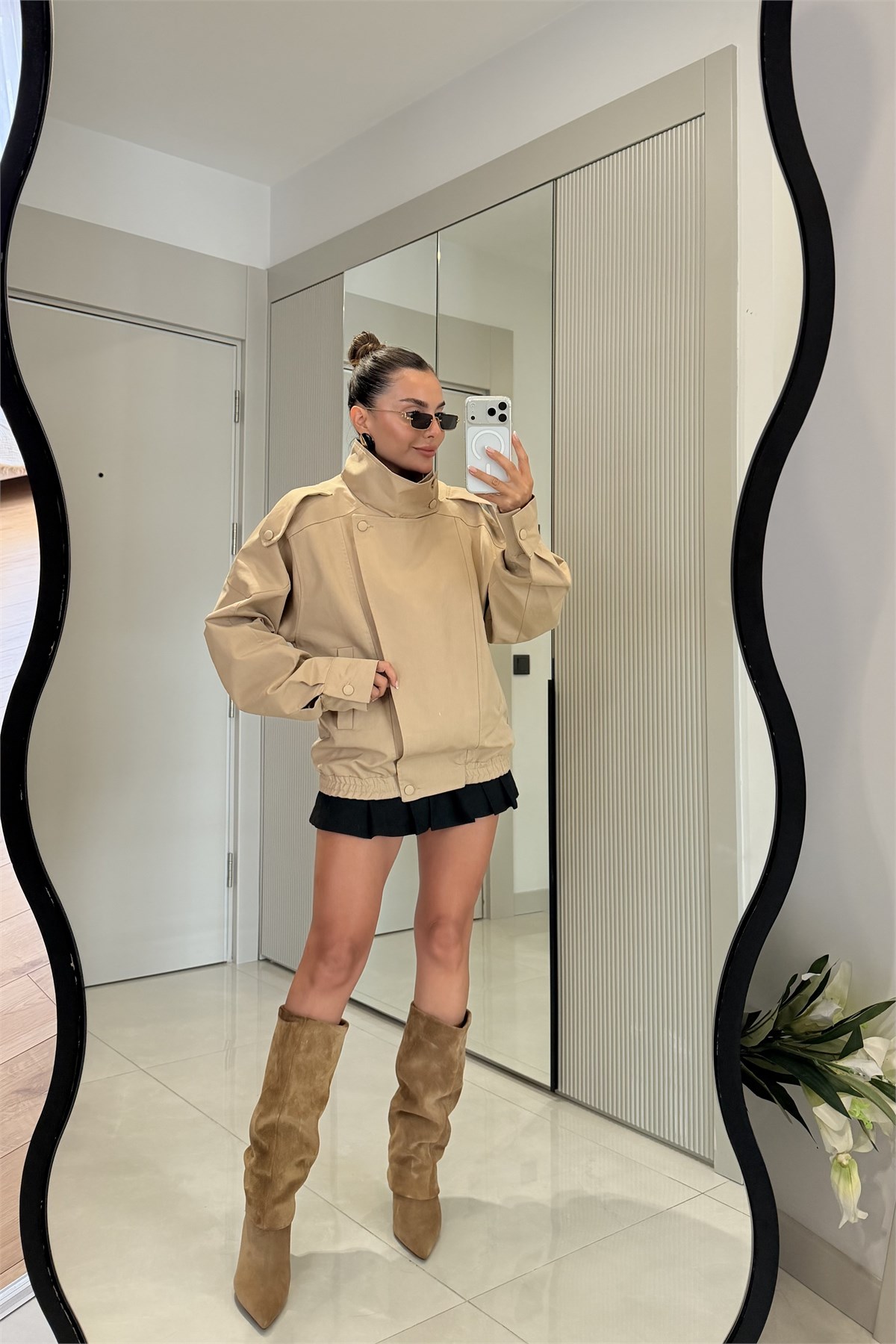 Bellacia Camel Su Geçirmeyen Bomber Celet