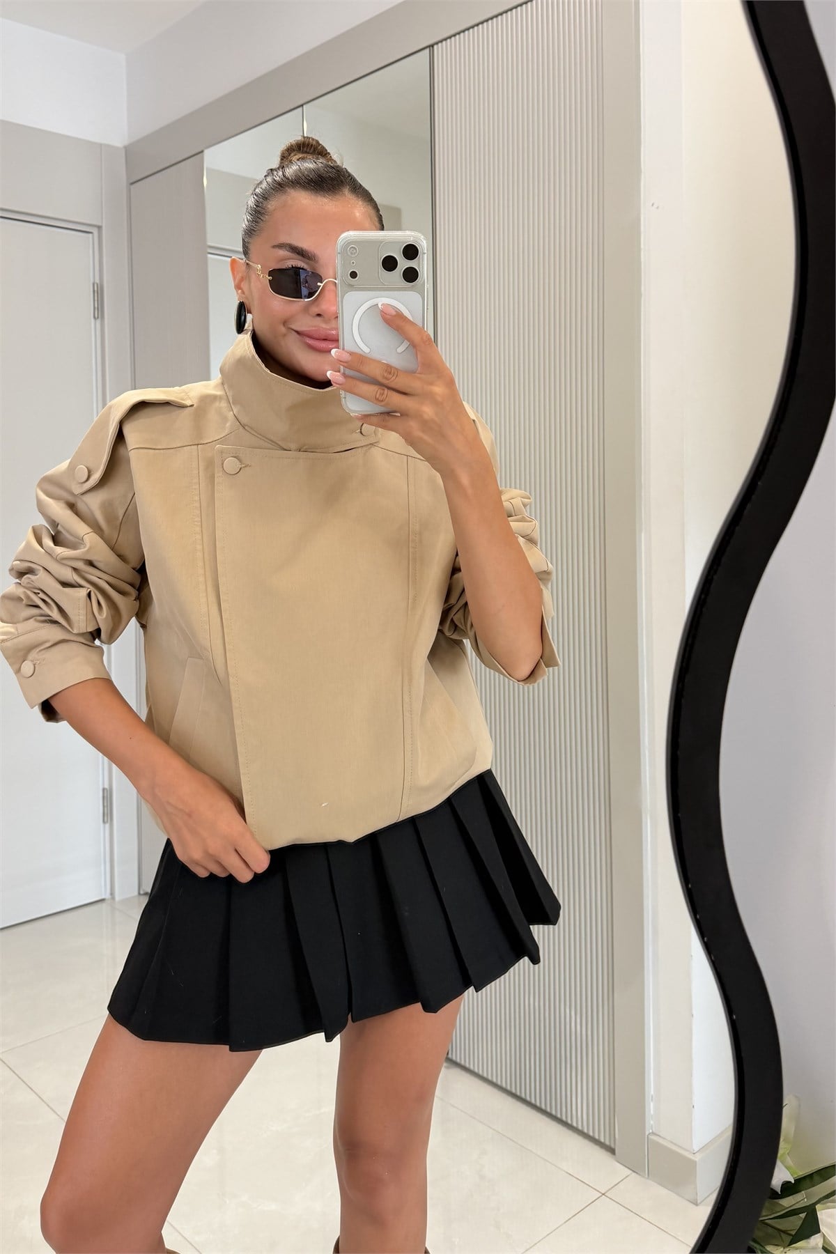 Bellacia Camel Su Geçirmeyen Bomber Celet