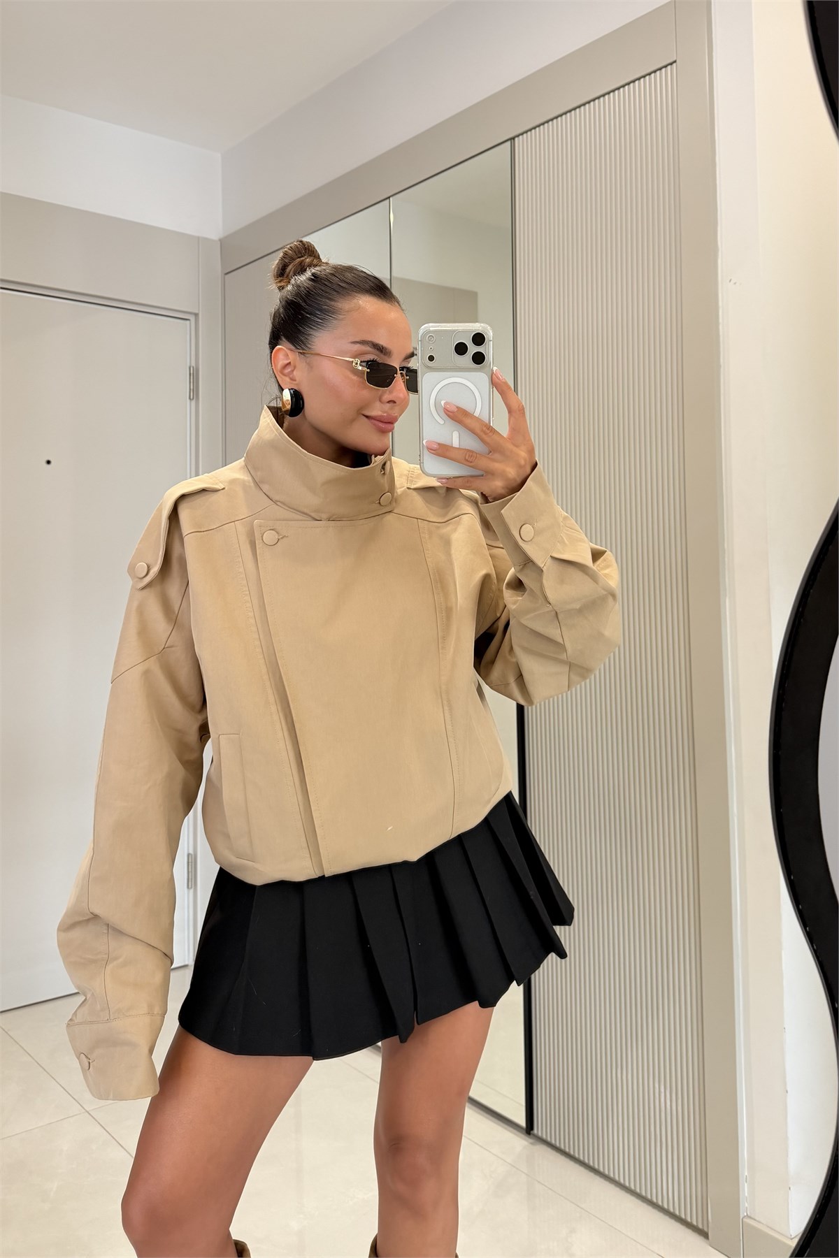 Bellacia Camel Su Geçirmeyen Bomber Celet