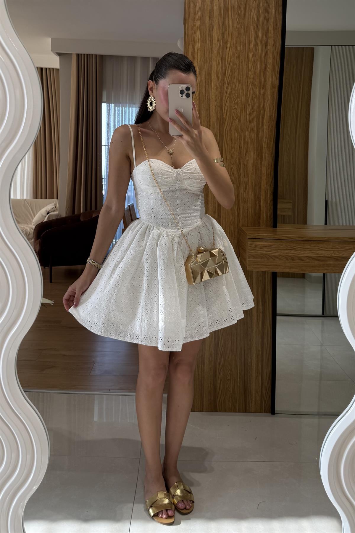 Benchover Askılı Fisto Elbise 