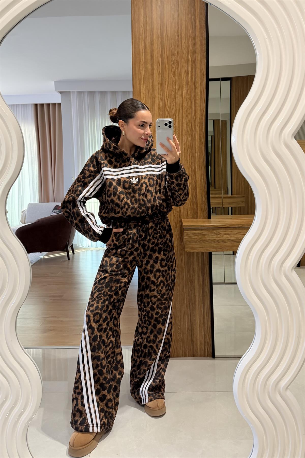 Bexley Leopar Şardonlu Eşofman Takımı