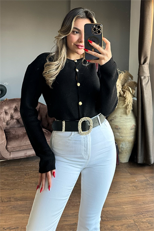 Beyaz ultra yüksek bel yarım ispanyol jean