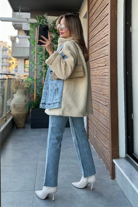 Blank Yüksek Bel Flare Jean - Lightblue