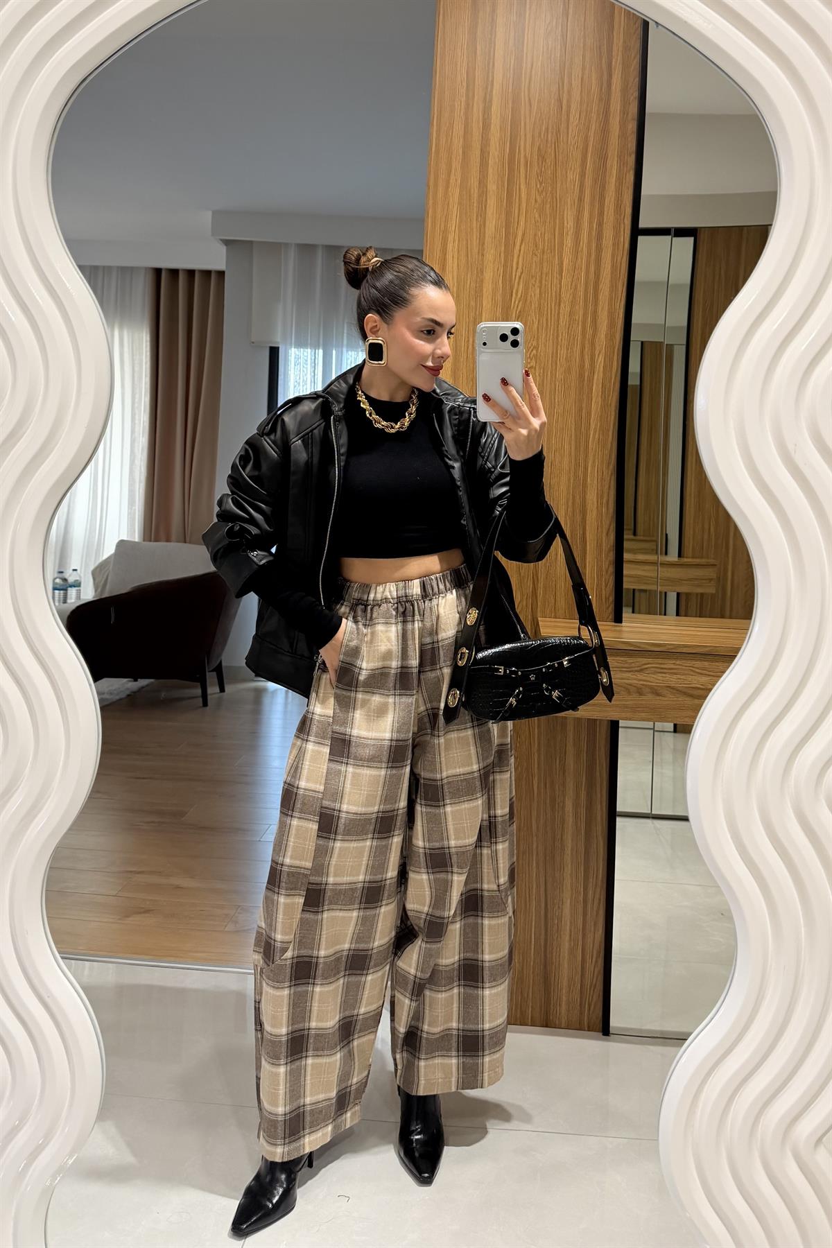 Blanka Siyah Deri Ceket