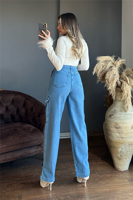 Blues cepli kargo pantolon