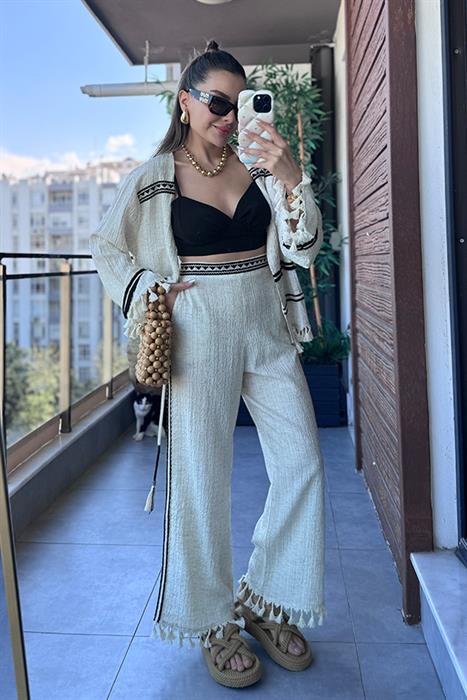 Boheme Püskül Detaylı Pantolon
