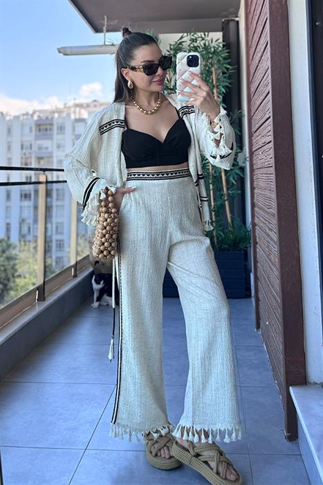 Boheme Püskül Detaylı Pantolon
