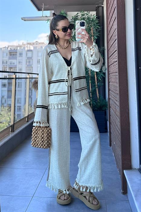 Boheme Püskül Detaylı Pantolon