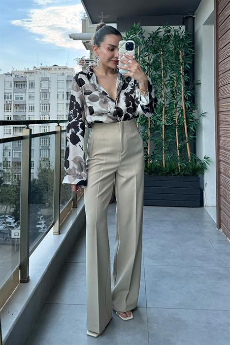 Bong Krem Pensli Palazzo Pantolon