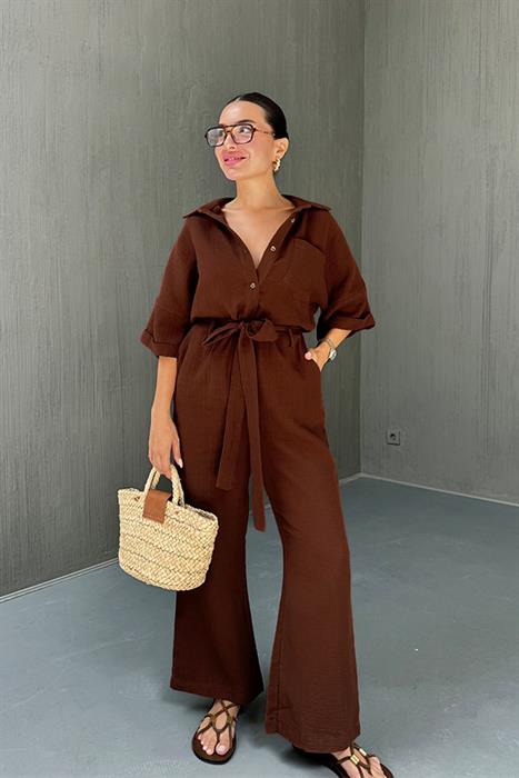 Bored Acı Kahve Müslin Tulum