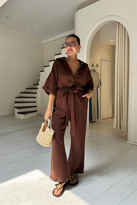 Bored Acı Kahve Müslin Tulum