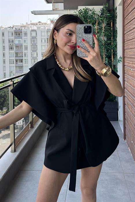 Brasil Tasarım Blazer Ceket - Siyah