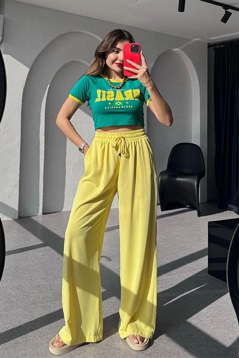 Brasil Yeşil Basic Mini Tshirt