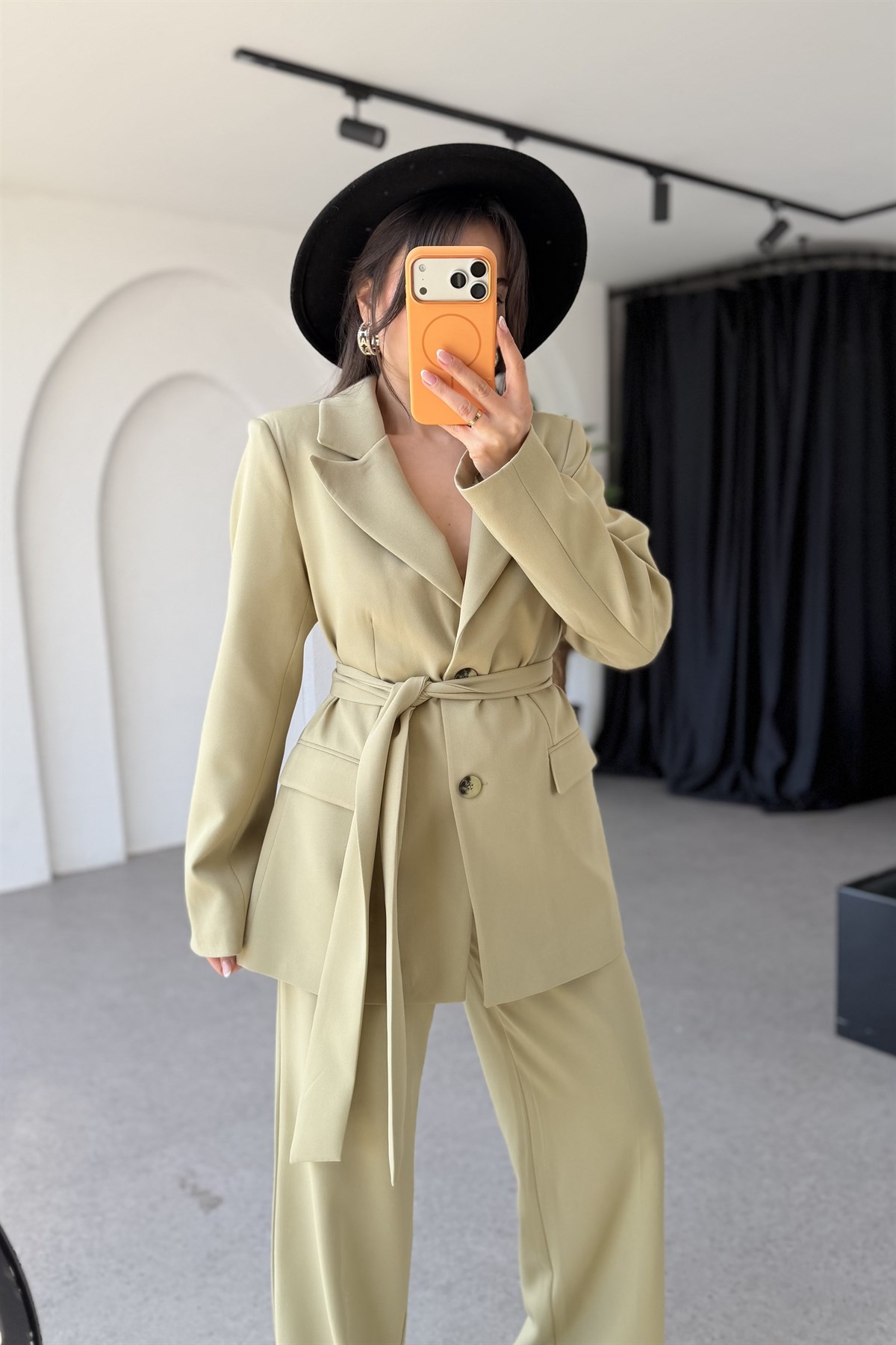 Brezilya Açık Haki Kuşaklı Premium Takım