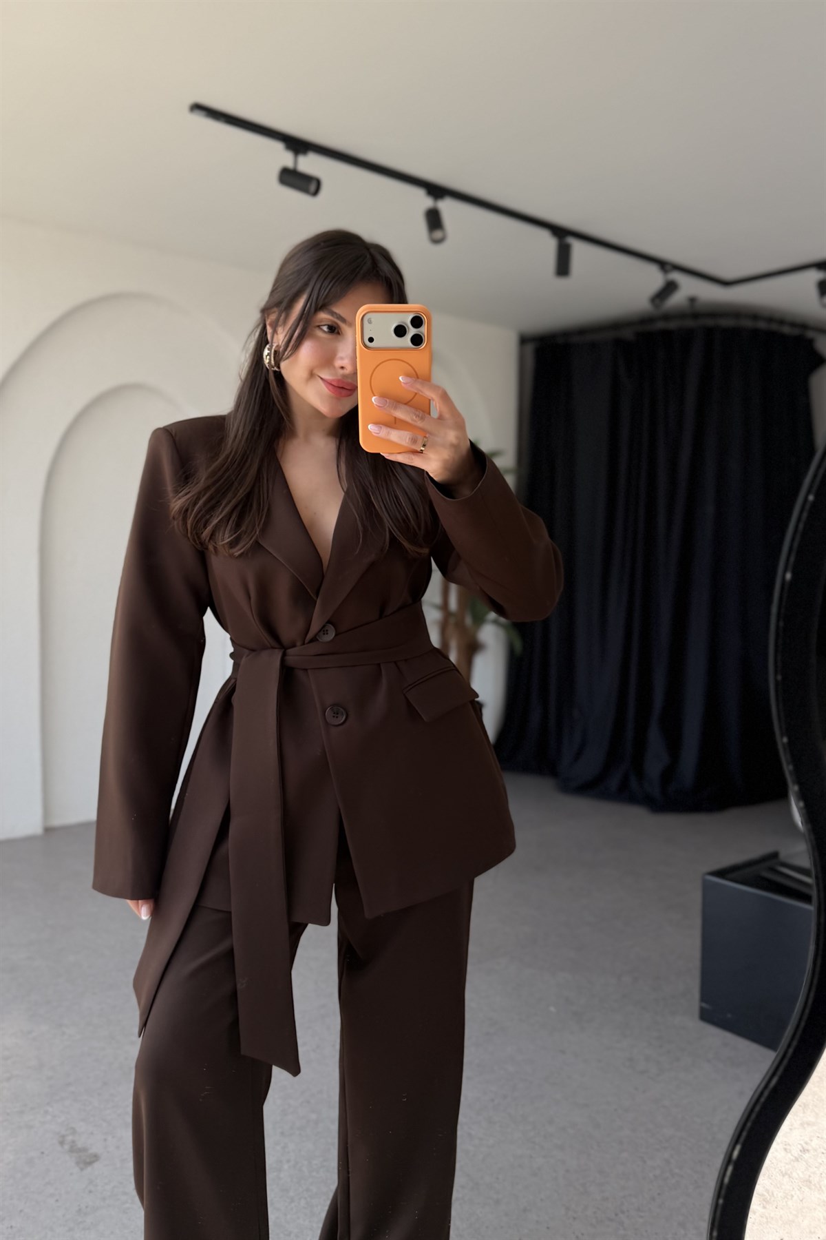 Brezilya Kahve Kuşaklı Premium Takım