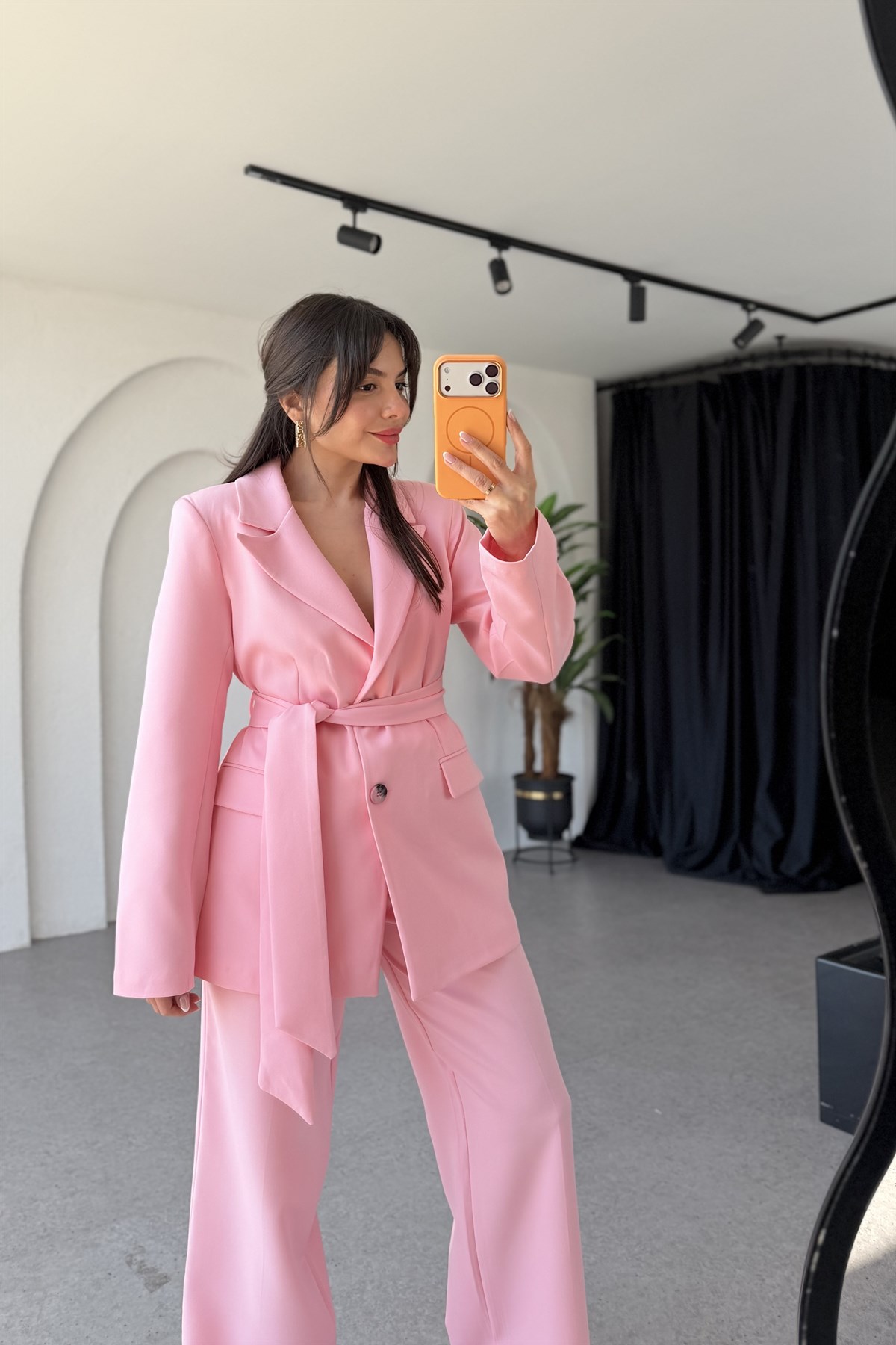 Brezilya Pembe Kuşaklı Premium Takım