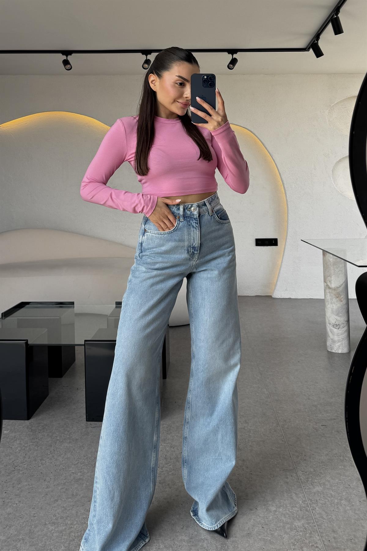 Brodhe Pembe Uzun Kollu Crop
