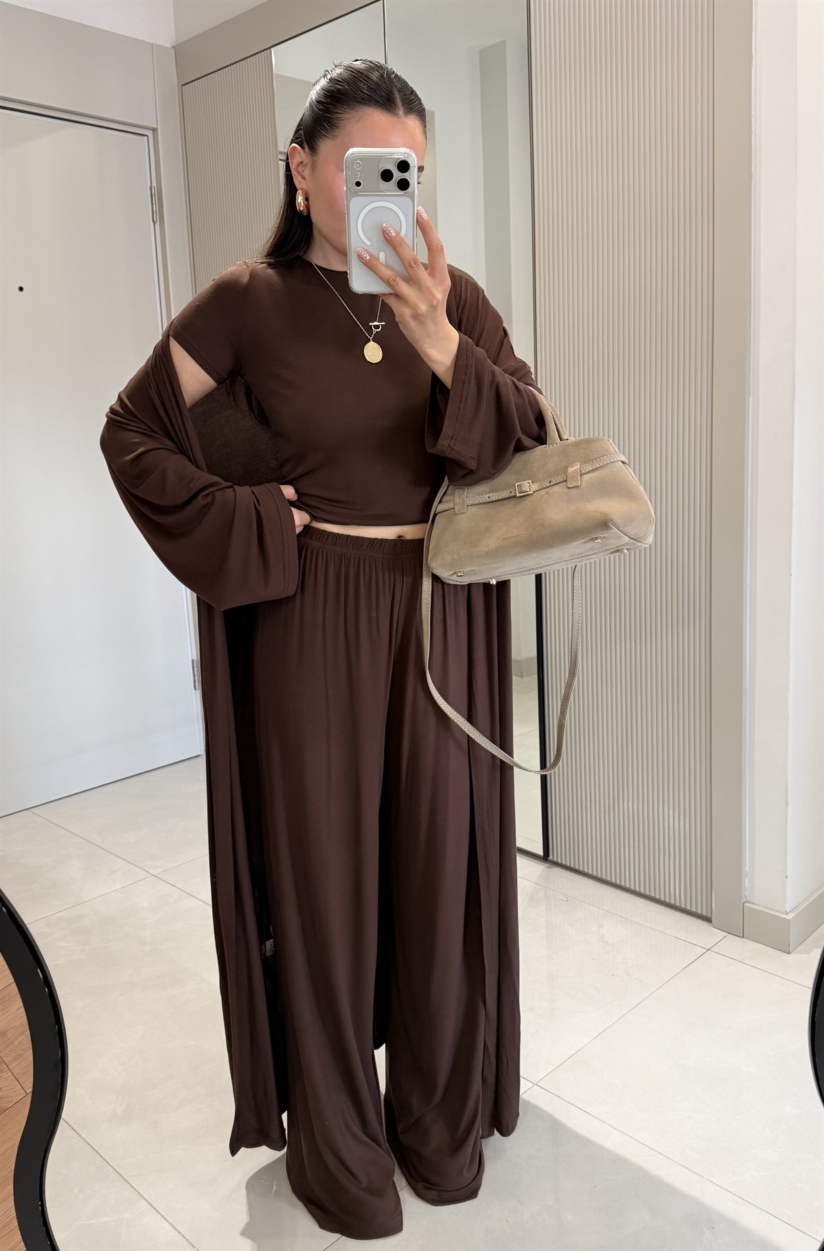 Calista Kahve Üçlü Salaş Takım