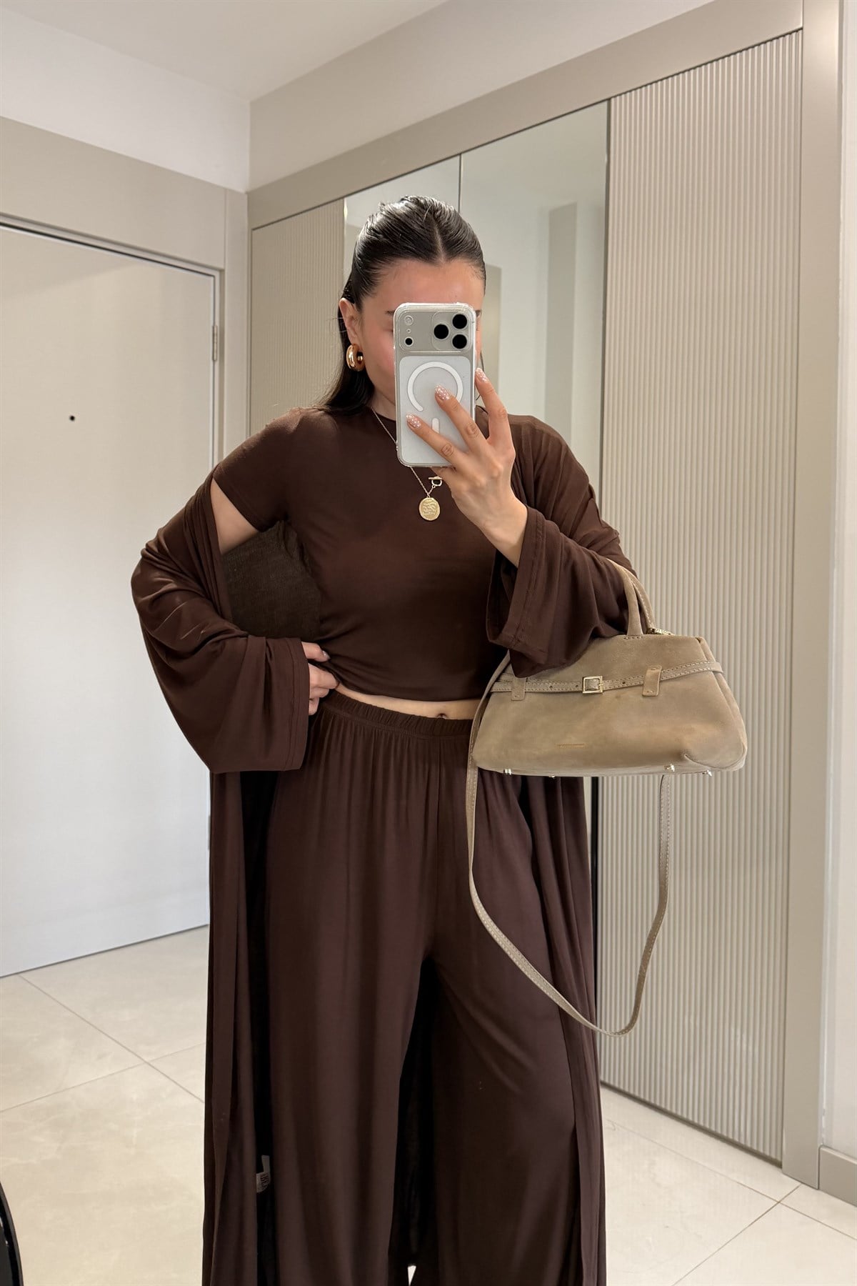 Calista Kahve Üçlü Salaş Takım
