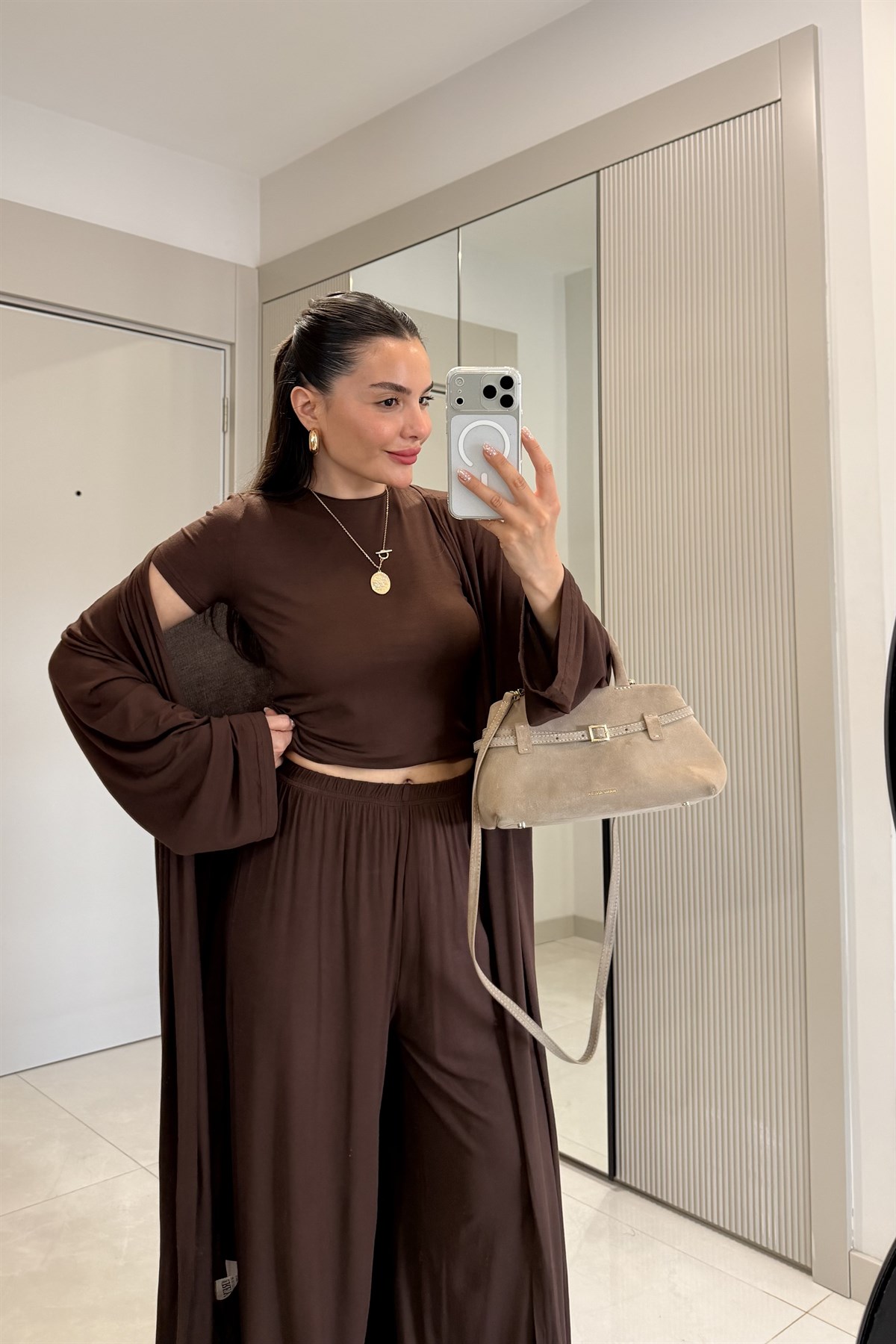 Calista Kahve Üçlü Salaş Takım