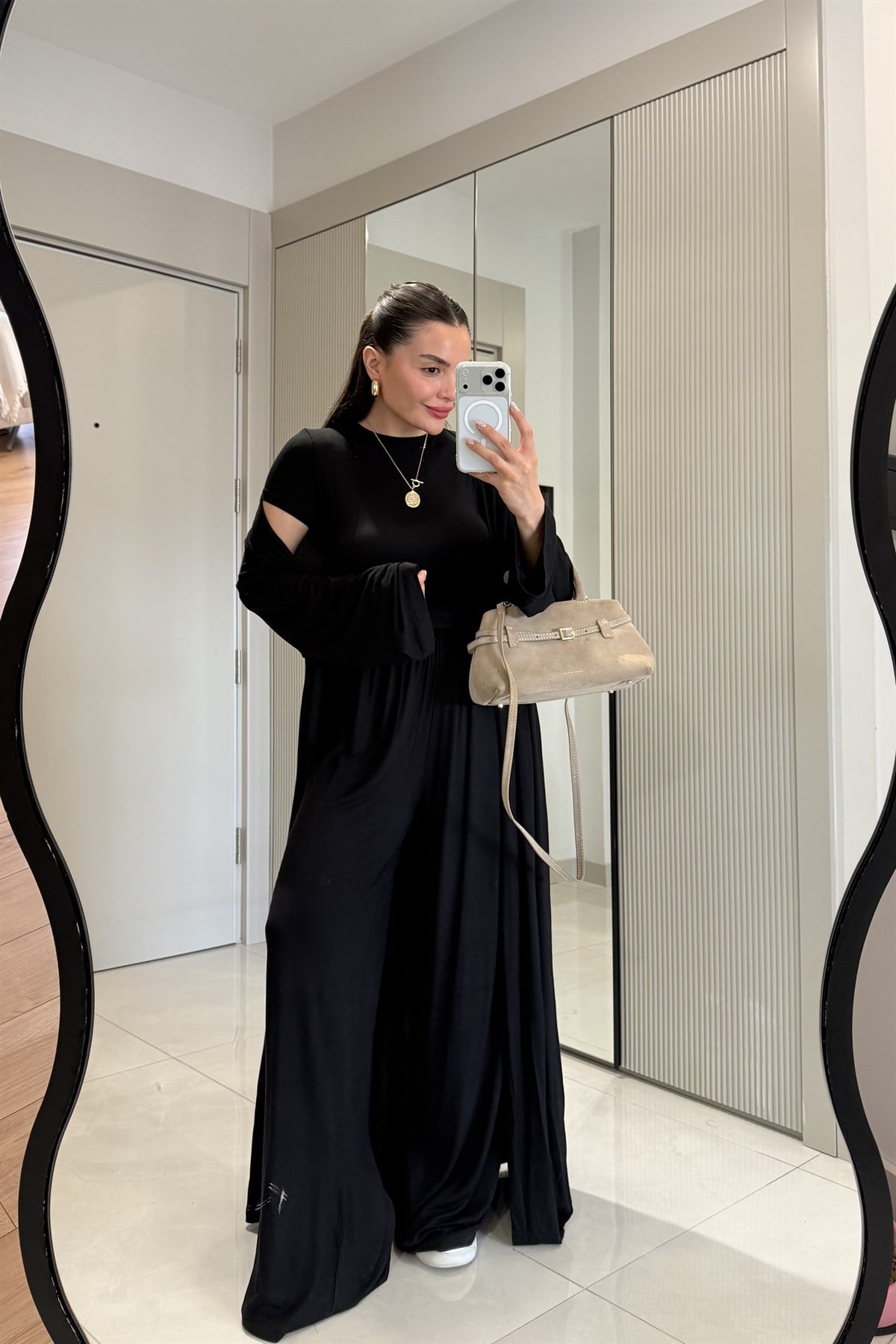 Calista Siyah Üçlü Salaş Takım