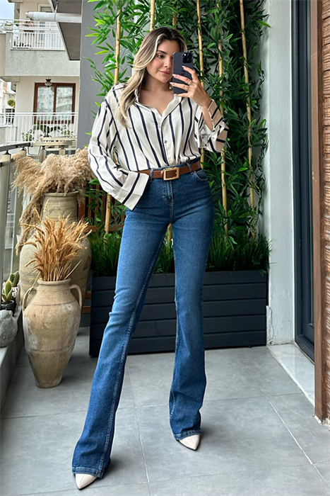 Calme darkblue ispanyol jean