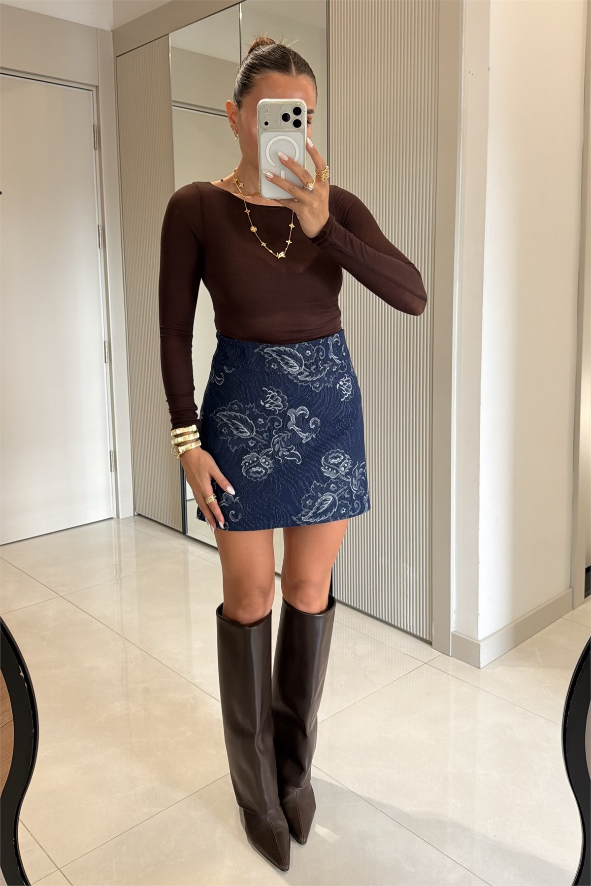 Candice Kahve Kaşmir Body