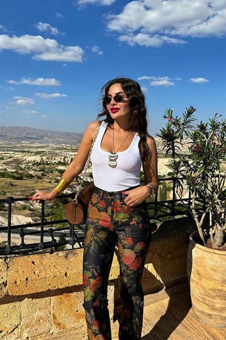 Cappodocia Çiçekli Tasarım Jean