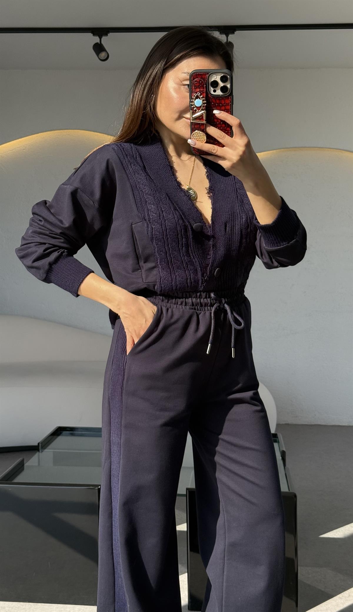 Carina Triko Modal Karışımı Tasarım Takım