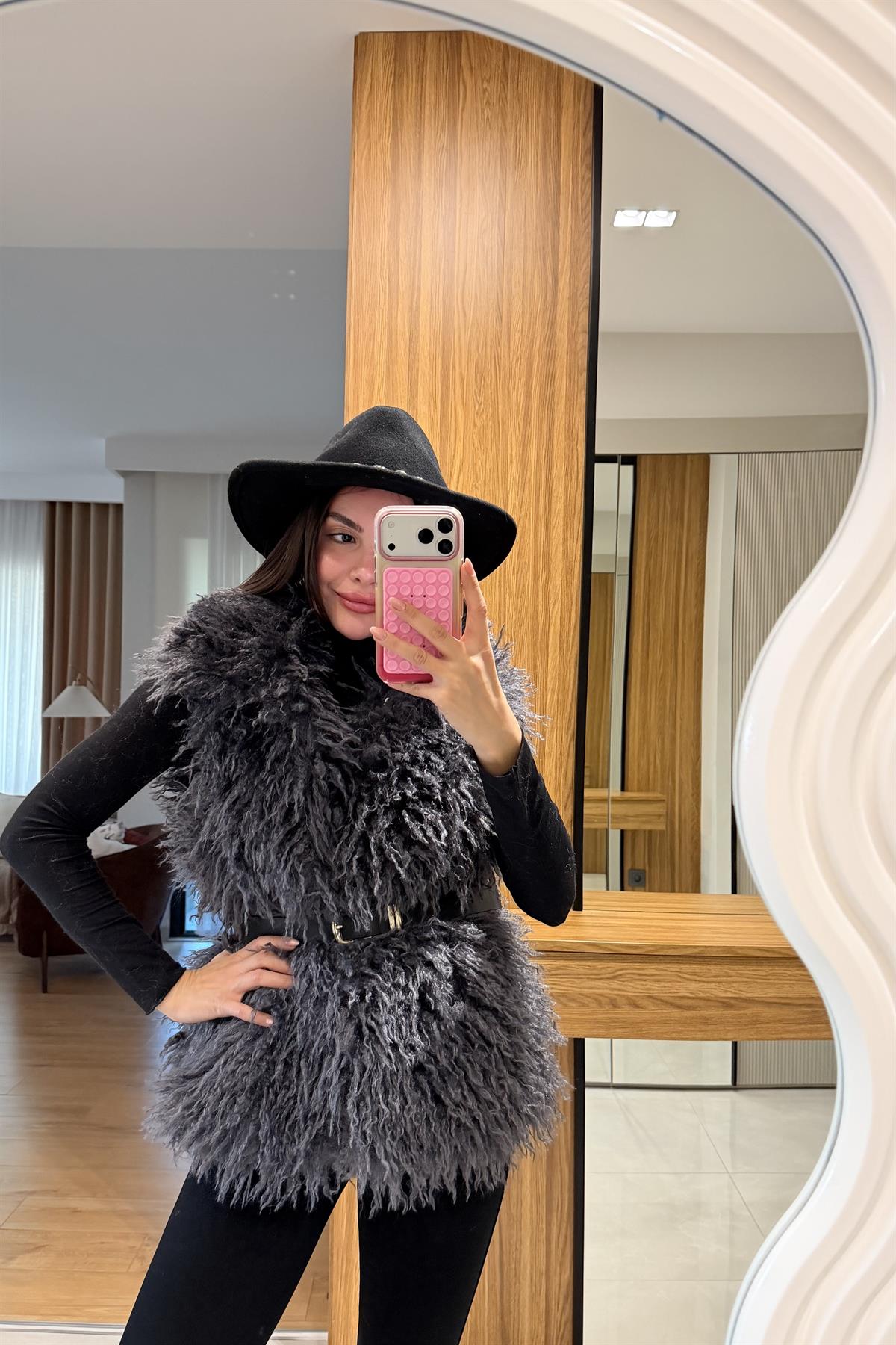 Carlos Gri Kürk Yelek 